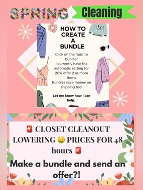 SPRING CLEANING! MAKE A BUNDLE, LETS MAKE A DEAL!? 🌺 🌼